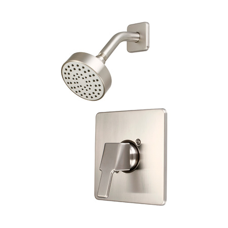 OLYMPIA FAUCETS Single Handle Shower Trim Set, Wallmount, Brushed Nickel T-2392-BN